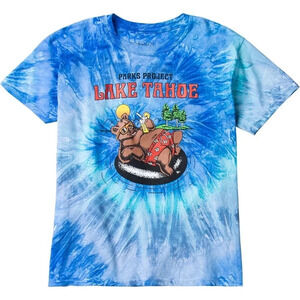 Parks Project Tahoe Chillin Bear Tee, Blue, Kids XL or Women’s XS/S, NWT